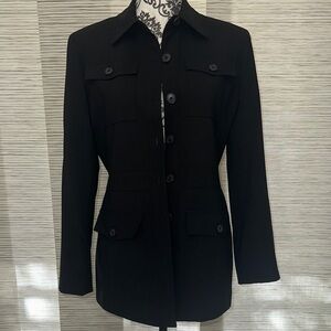 Lauren Ralph Lauren Women's Black Utility Jacket/Blazer Sz. 6P